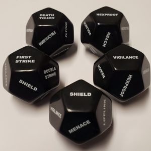 Large d12 Keyword Counters (Now With Shield)