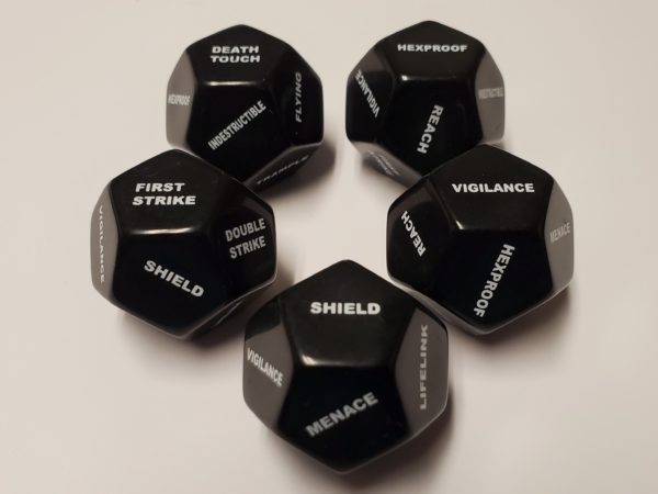 Large d12 Keyword Counters (Now With Shield)