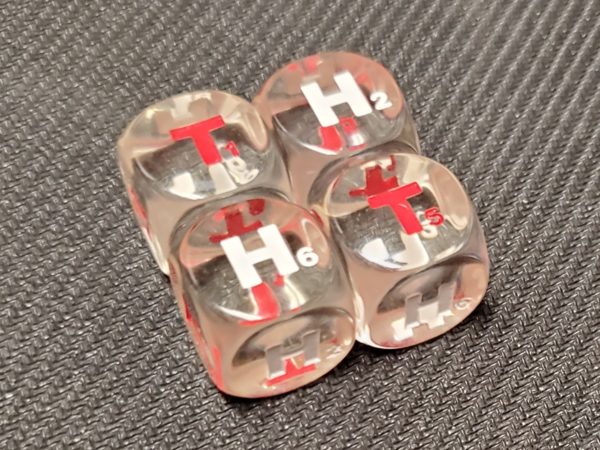 Heads and Tails Dice (Clear) - Image 6