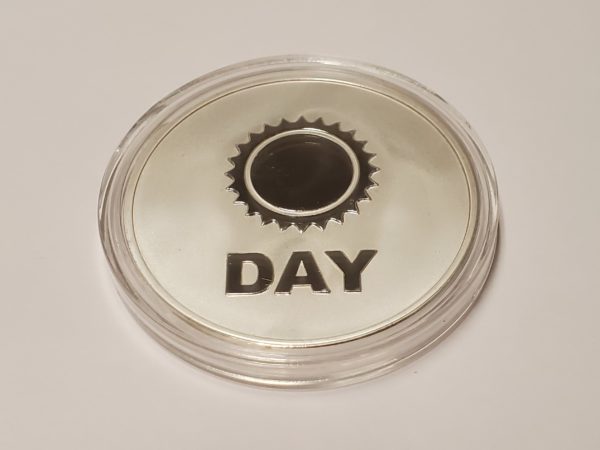 Day / Night Silver Clad Token (2 Inch Diameter) - Image 3