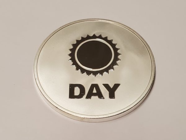 Day / Night Silver Clad Token (2 Inch Diameter) - Image 5