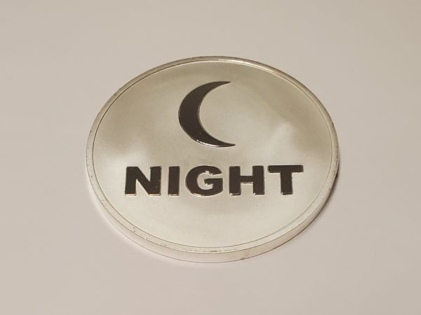 Day / Night Silver Clad Token (2 Inch Diameter) - Image 6