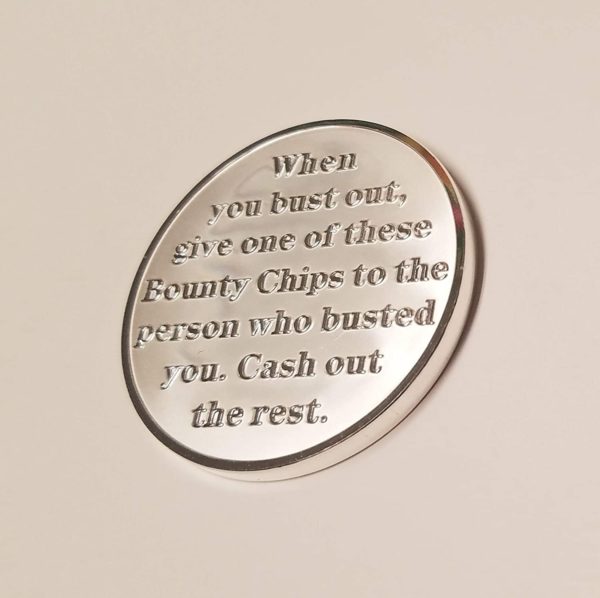 Silver Clad Bounty Poker Chip 10 Pack - Image 3