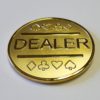 Gold Plated Metal Dealer Button