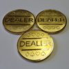 Gold Plated Metal Dealer Button - Image 2