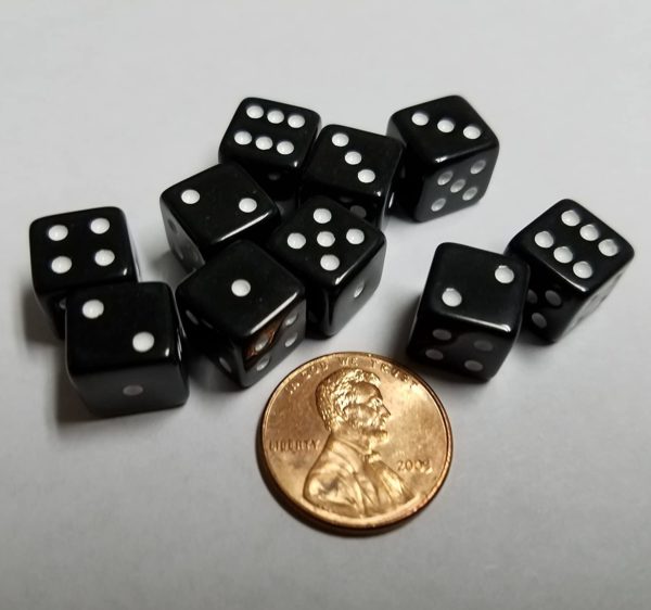 10mm Small Dice with Dots - Image 3