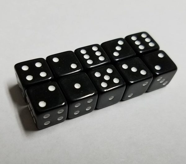 10mm Small Dice with Dots - Image 4