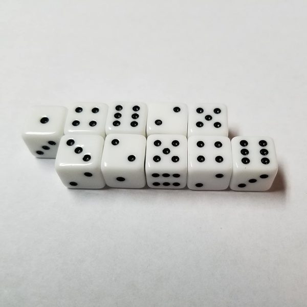 10mm Small Dice with Dots - Image 2