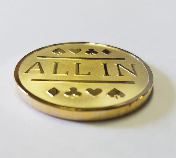 All-In Poker Chip Gold - Image 3