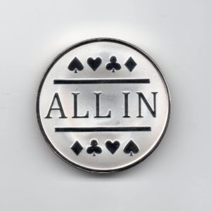 All-In Poker Chip Silver