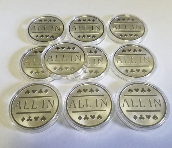 All-In Poker Chip Silver - Image 3