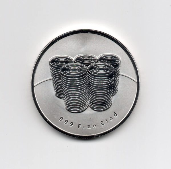 All-In Poker Chip Silver - Image 2