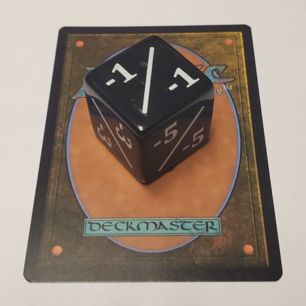 Oversized Negative Counter Dice (25mm)