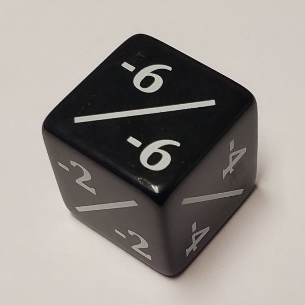 Oversized Negative Counter Dice (25mm) - Image 2