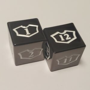 Metal Planeswalker Loyalty Dice Set