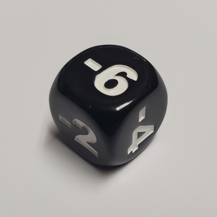 Negative Dice, Dice With Negative Numbers 1 to 6 - Image 3