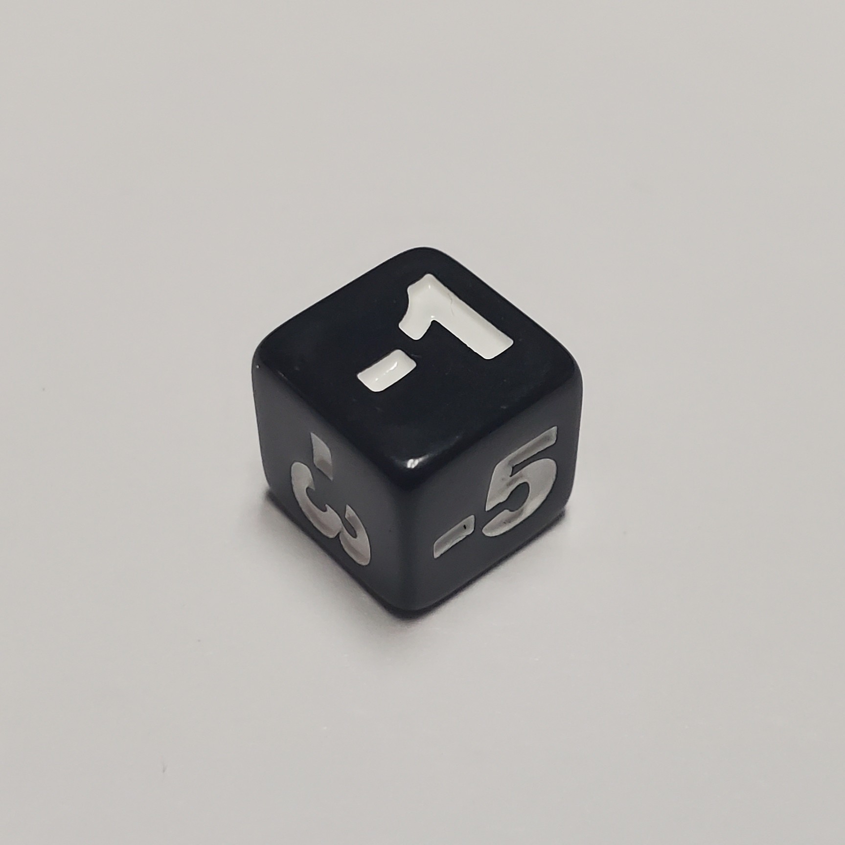 Minimalist Negative Stats Modifier Dice (Black) - Image 6
