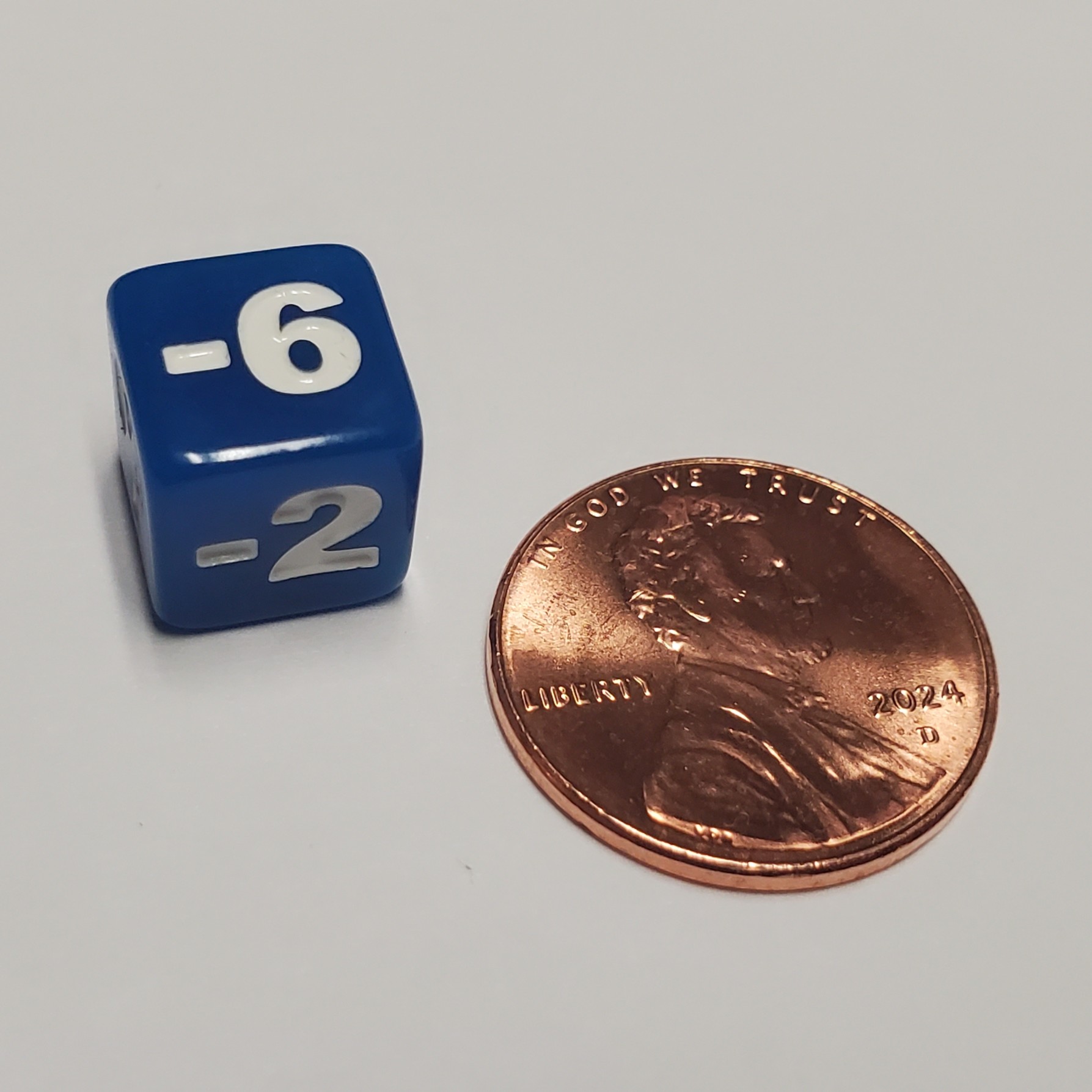 Minimalist Negative Stats Modifier Dice (Blue) - Image 5