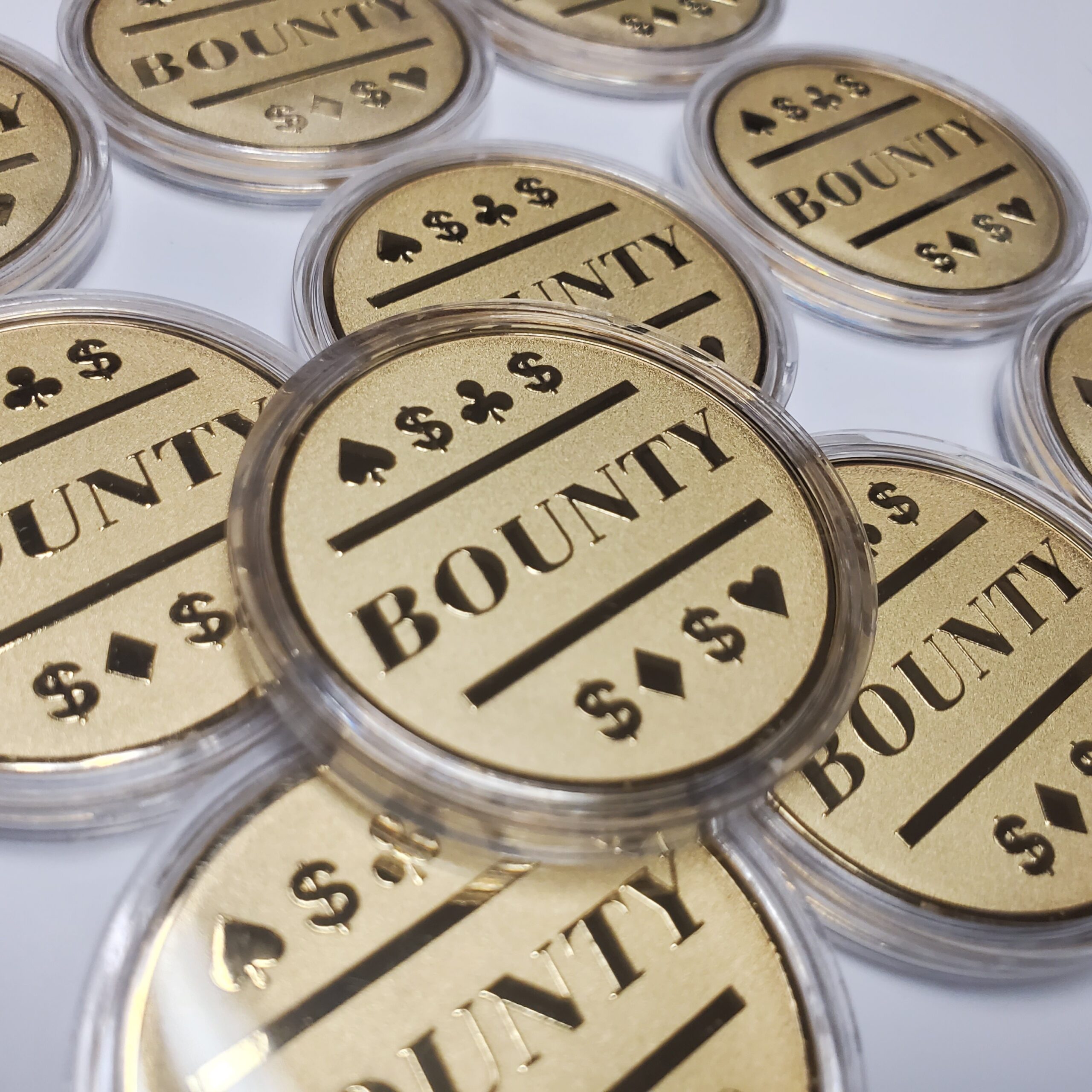 Gold Clad Bounty Poker Chip 10 Pack